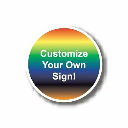 ERGOMAT 32in CIRCLE SIGNS - Customize Your Own Sign! DSV-SIGN 1024 #0480 -UEN